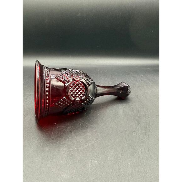 Avon Ruby Red Glass 1876 Cape Cod 6" Glass Bell - Picture 5 of 7
